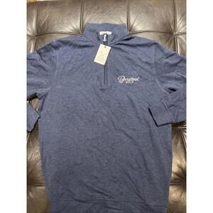 Peter Millar Barstool Golf Pullover Size S Blue 1/4 Zip Long Sleeve New